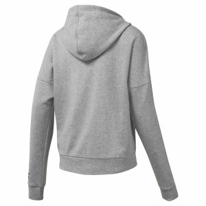 Reebok WOR Delta Kapuzenpullover Damen - Grau - DE 249-LTH